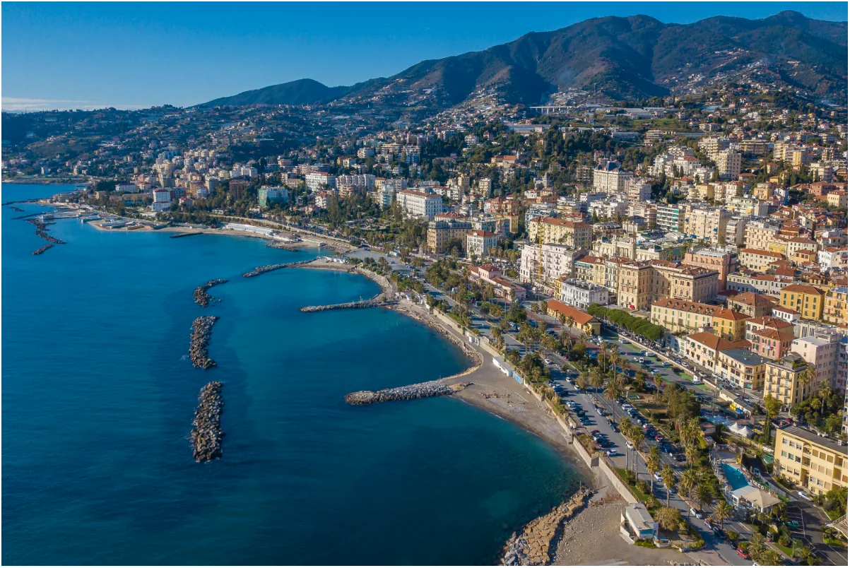 Panorama costiero di Sanremo